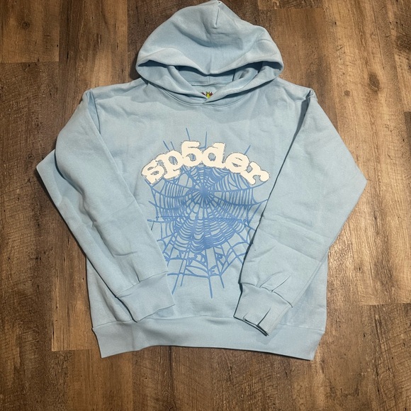 Spyder Blue Graphic Hoodie Sweatshirt